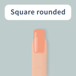Nagels vijlen: square rounded vorm