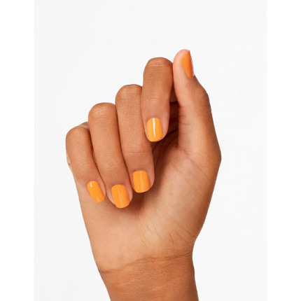 OPI nagellak Infinite Shine oranje - No Tan Lines - Op nagels