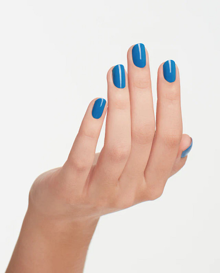 OPI gel nagellak Infinite Shine blauw: Super-Tropicali-Fijilistic - Op de nagels