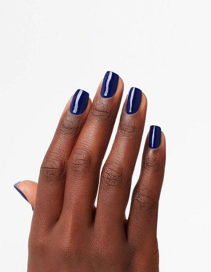 OPI gel nagellak infinite shine blauw - Indignantly Indigo - Op de nagels